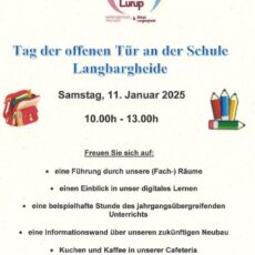 Tag der offenen Tür am Samstag, 11. Januar 2025, 10-13 Uhr